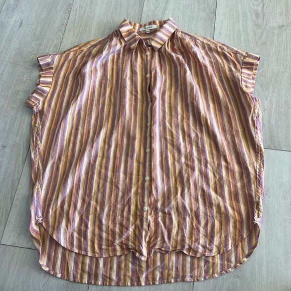 Madewell Rainbow Stripe Central Short Sleeves size S - Picture 1 of 9